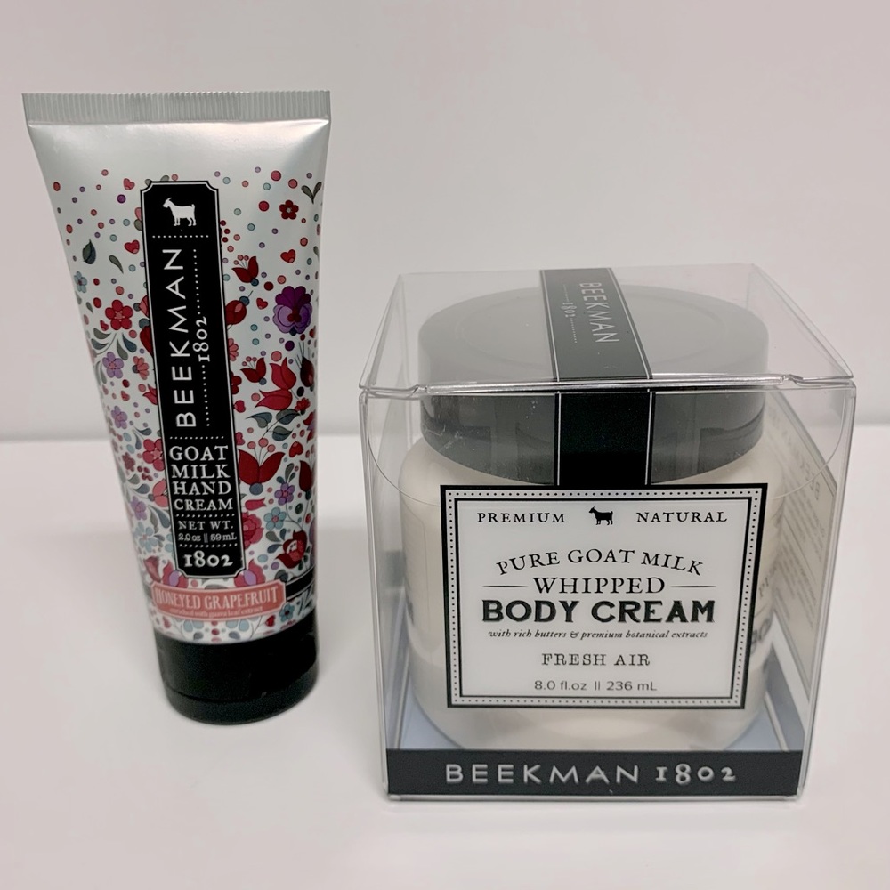 Brand new Beekman 1802 body cream and lotion